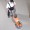 Cleaning the floor with machine.