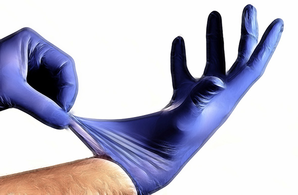 New Blue Medical Gloves